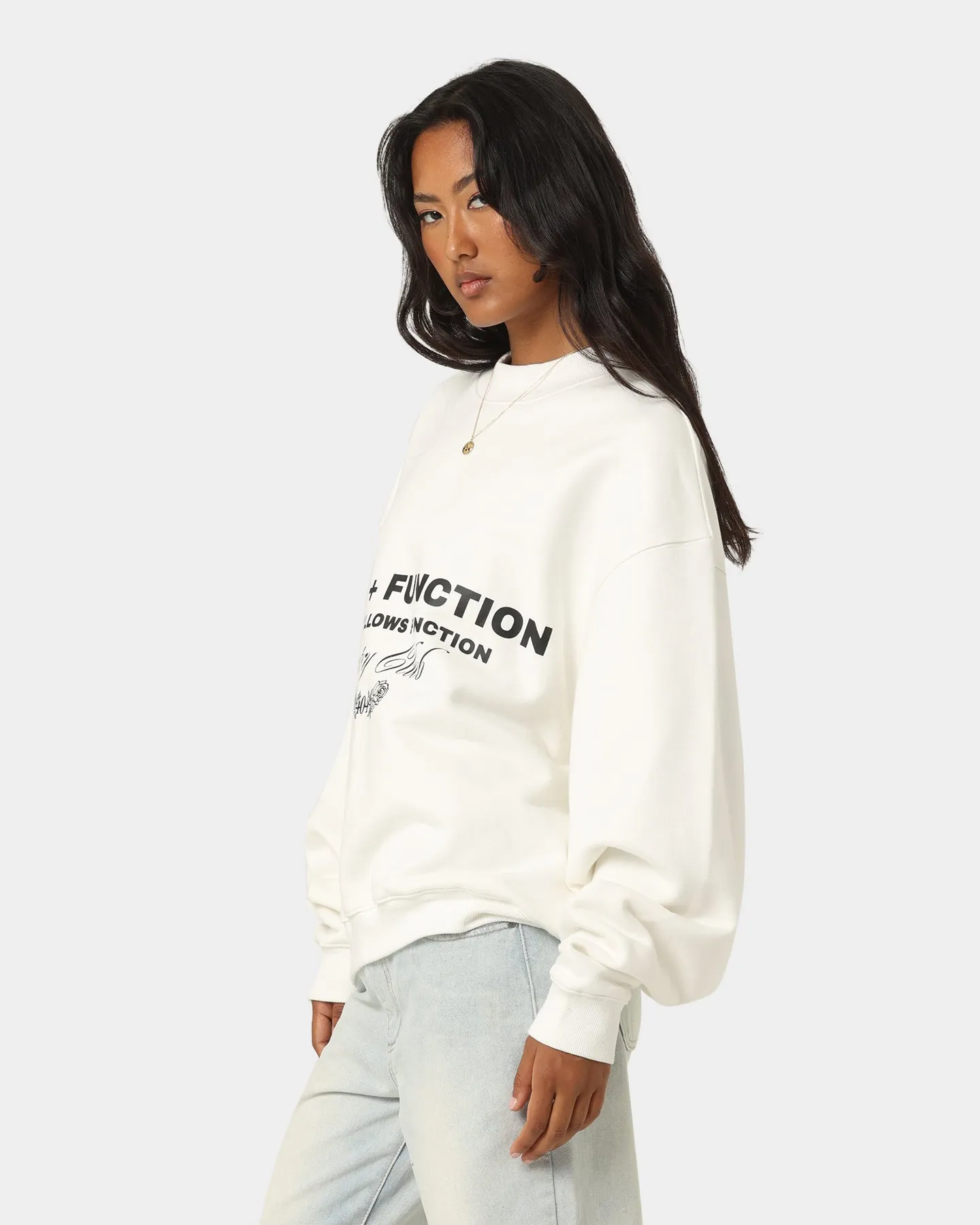 404 Mock Neck Premium Sweater Off White