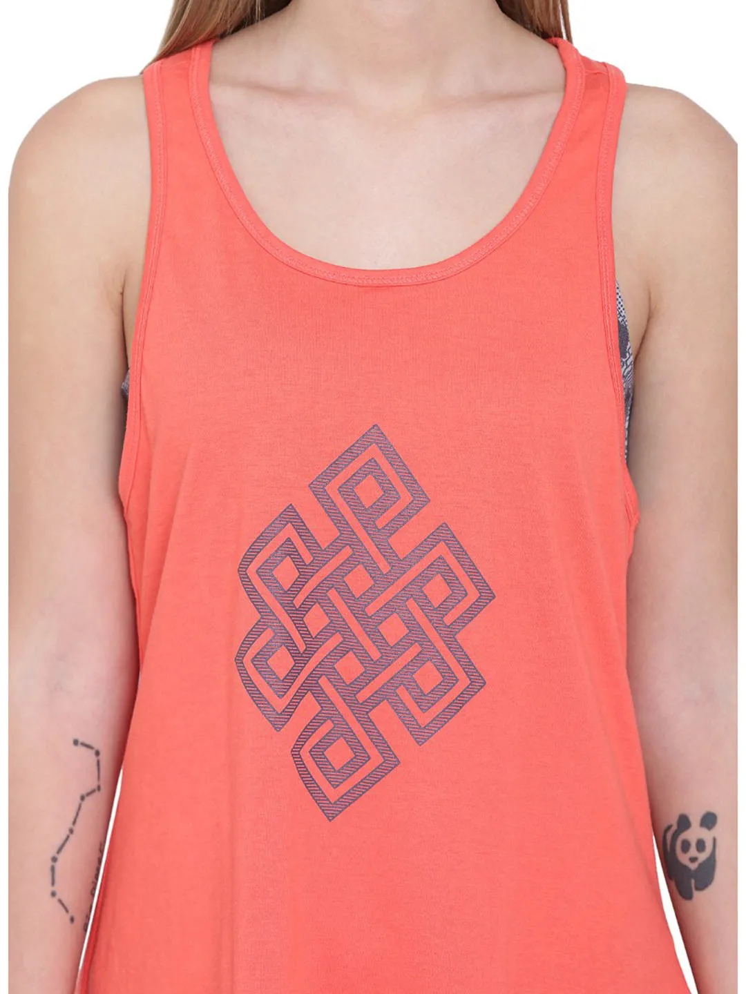 Alcis Infinity Orange Tank Top