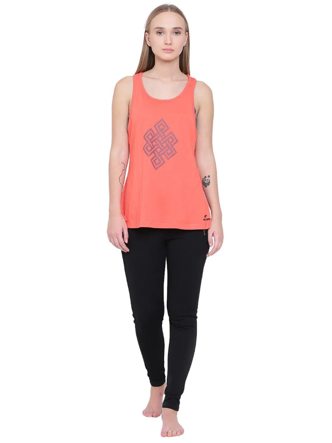 Alcis Infinity Orange Tank Top