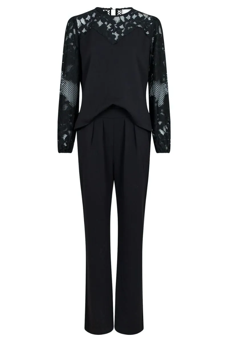 Antonia Crepe Jumpsuit | Black | Jumpsuit fra Neo Noir