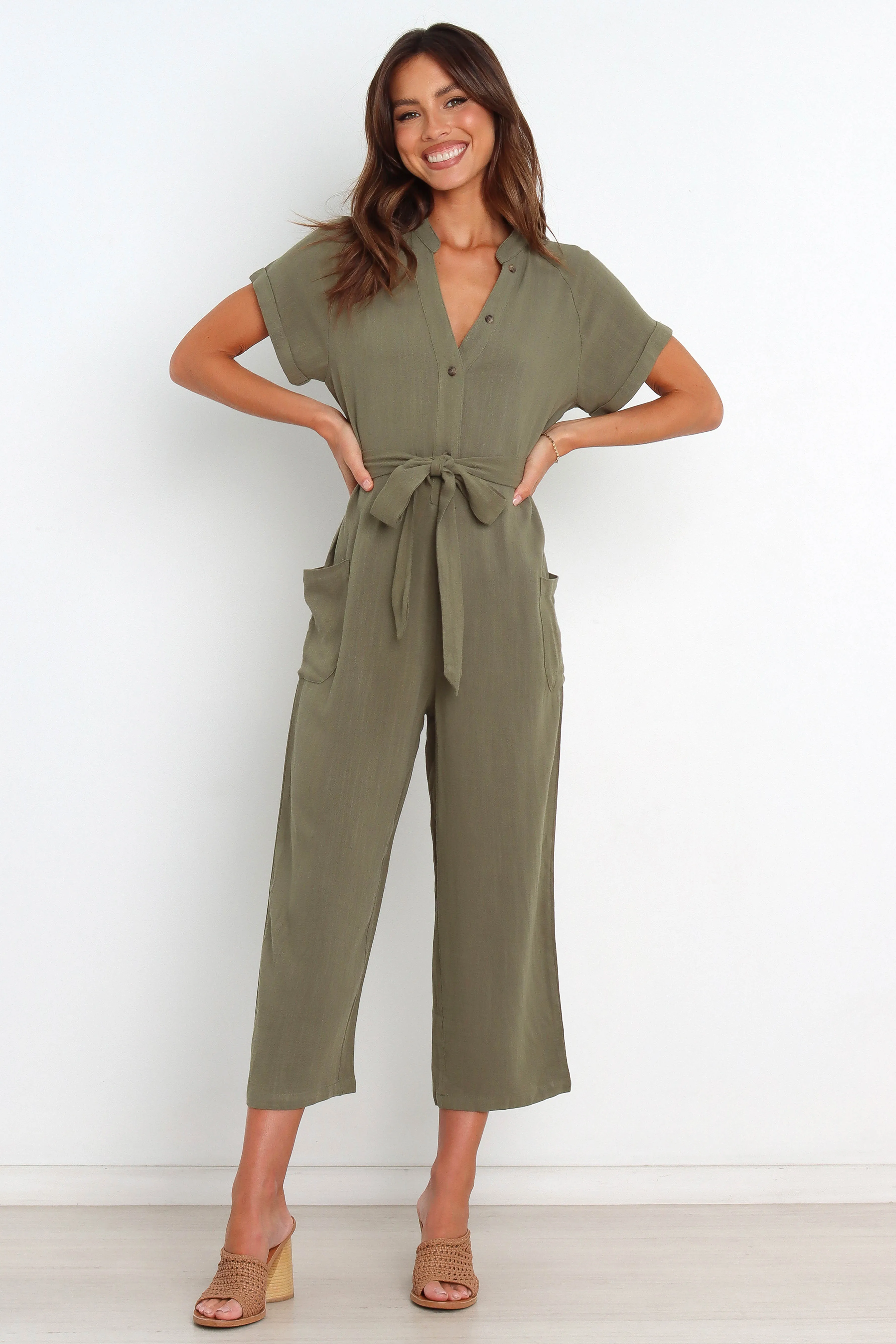 Archie Jumpsuit - Olive