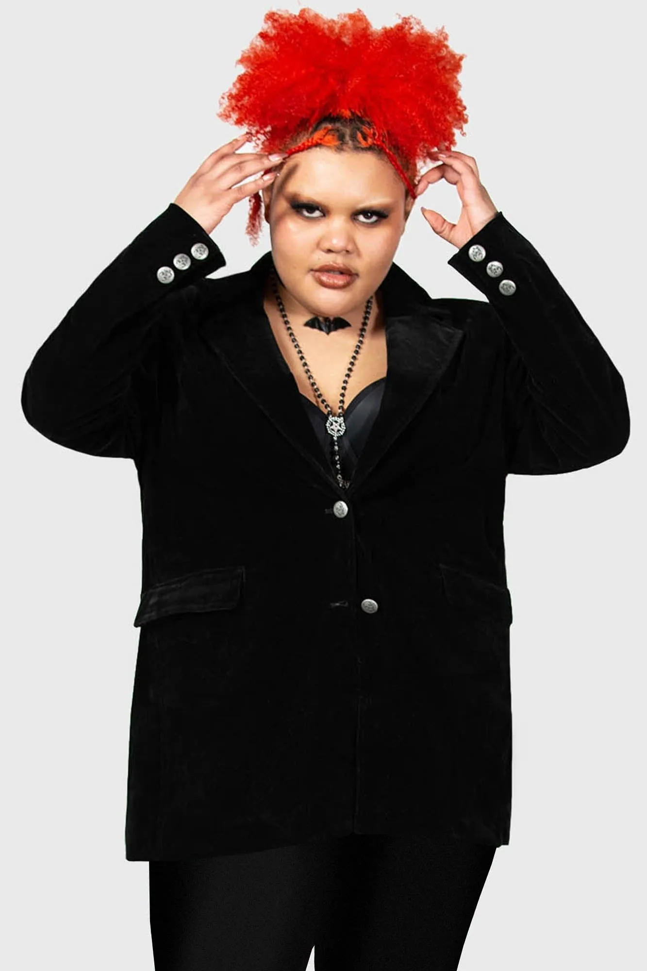 Astaroth Velvet Boyfriend Blazer