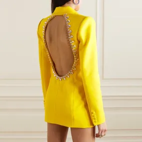 AZUR Blazer Dress with Crystals