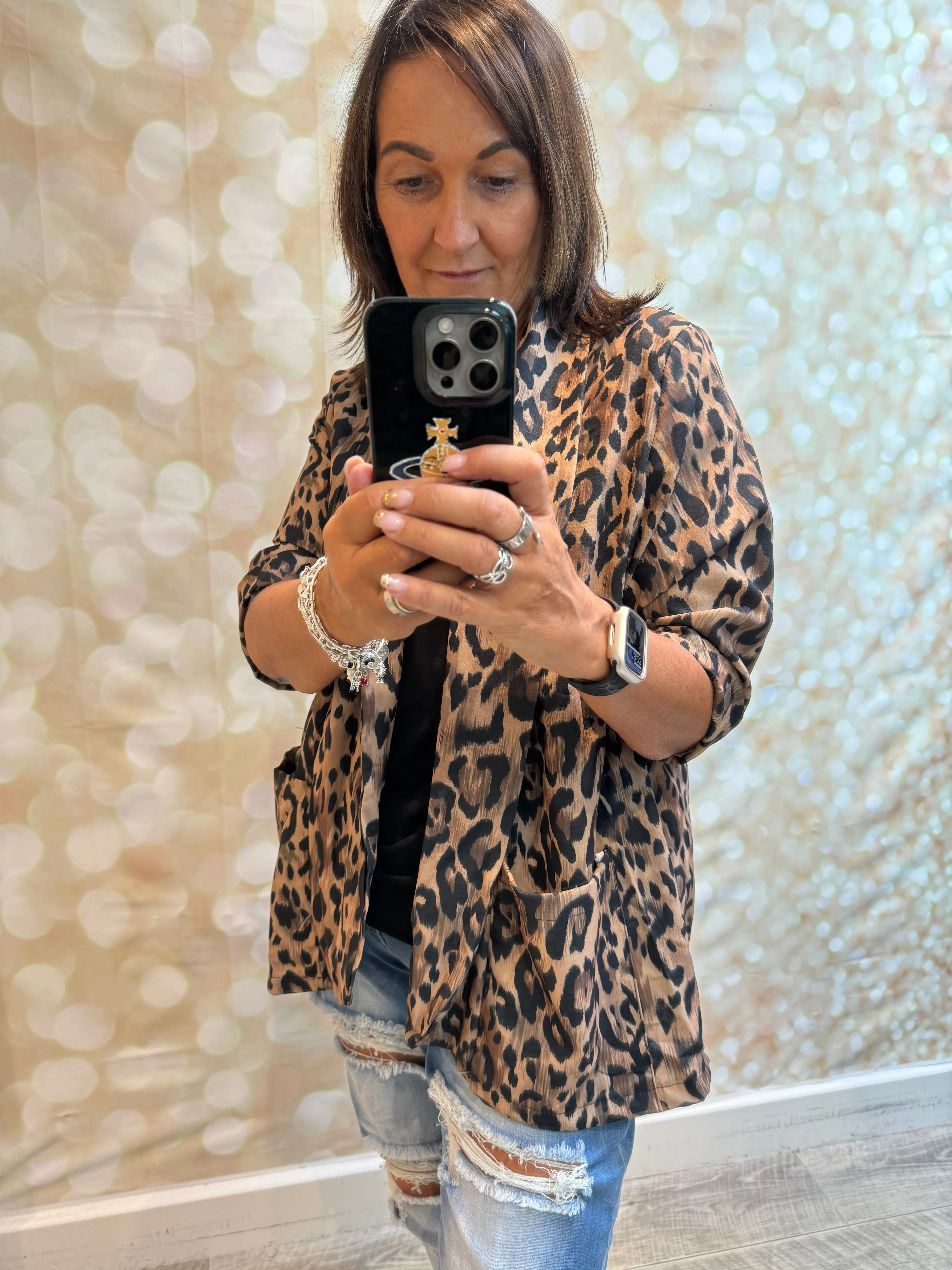 Basic Leopard/Zebra Lightweight Blazer