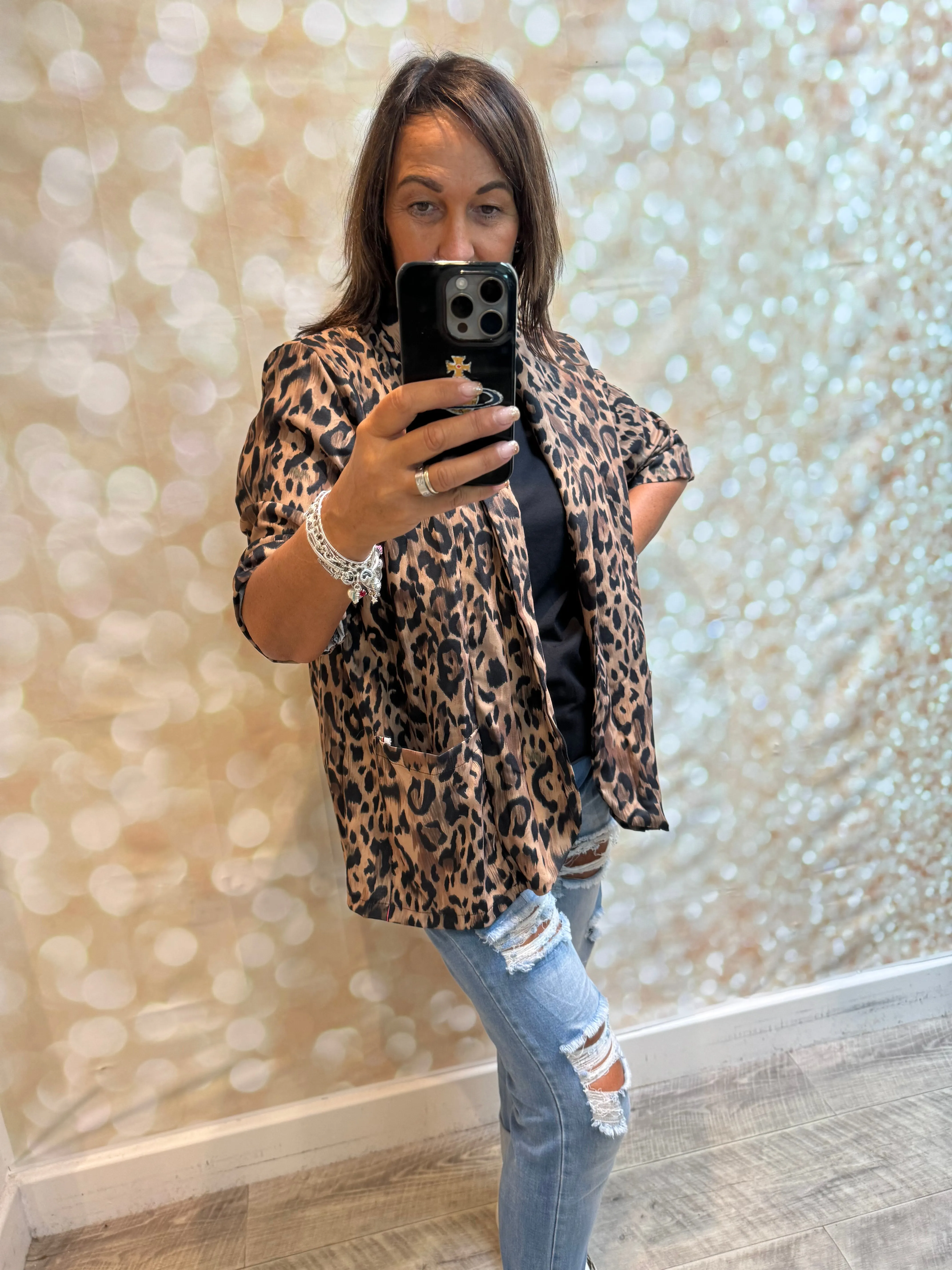 Basic Leopard/Zebra Lightweight Blazer