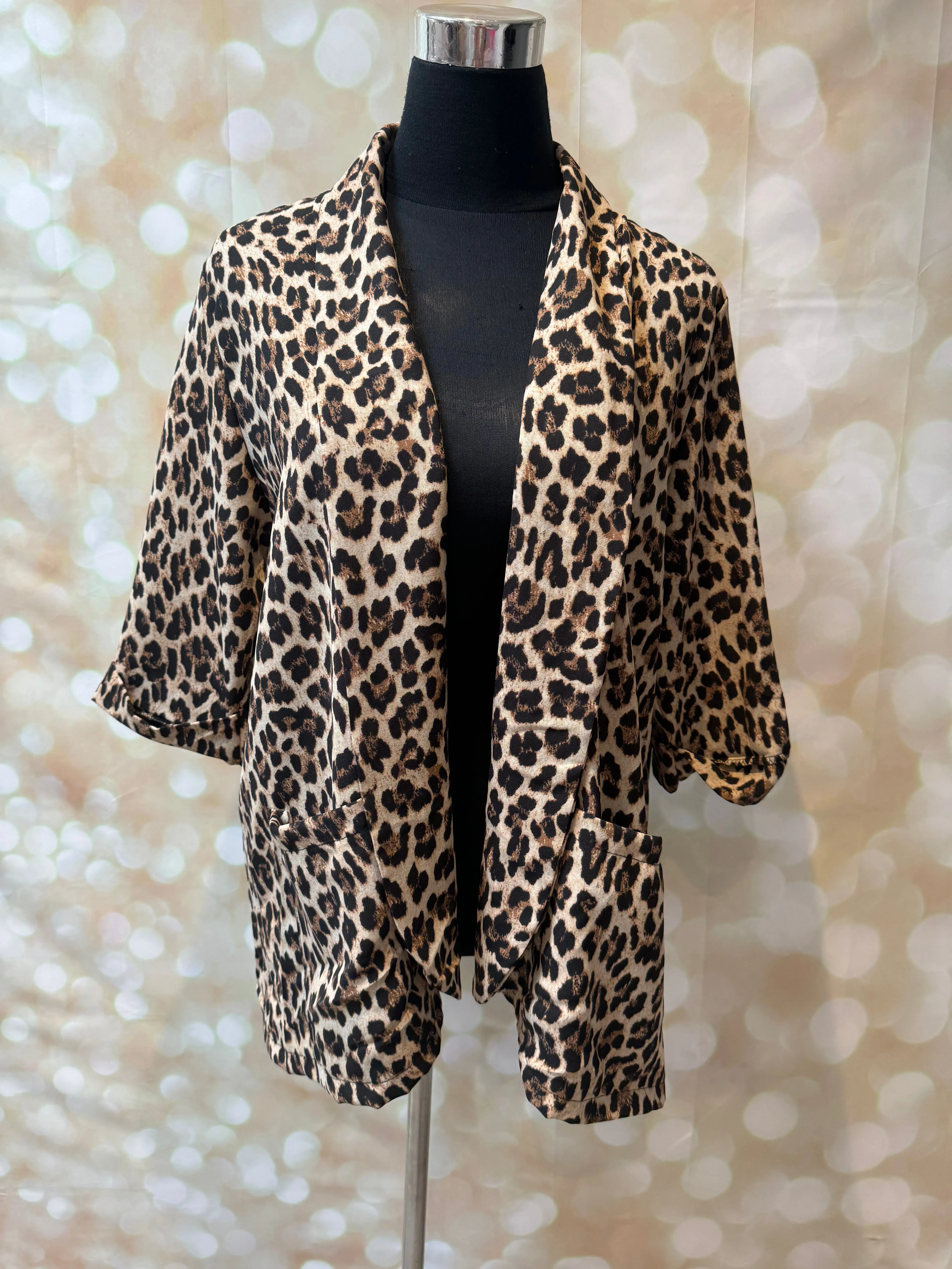 Basic Leopard/Zebra Lightweight Blazer