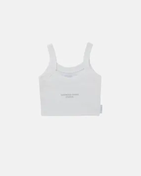 Basics Cropped Tank Top White