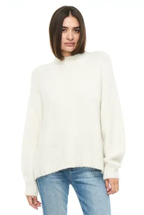 Carlen Mock Neck Sweater ~ Ecru