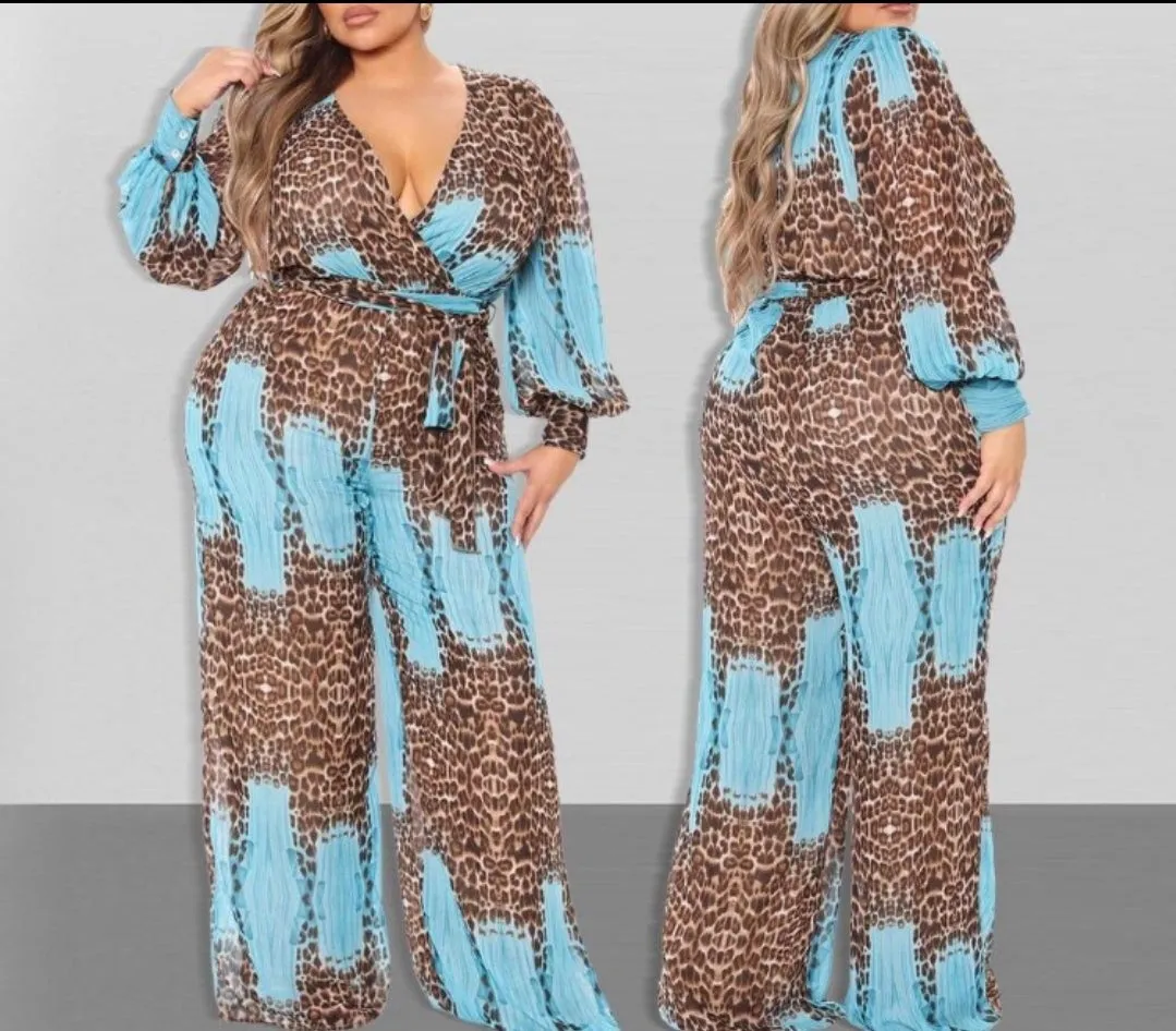 CHEETAH COMBINATION JUMPSUIT