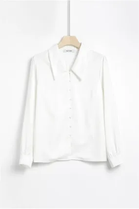 Collar Blouse In White