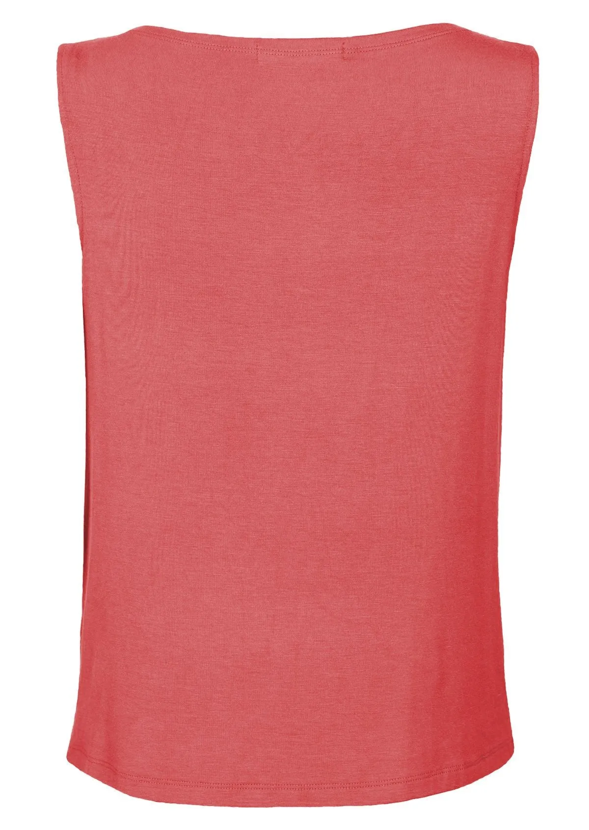 Cowl Neck Singlet Top Rose Pink