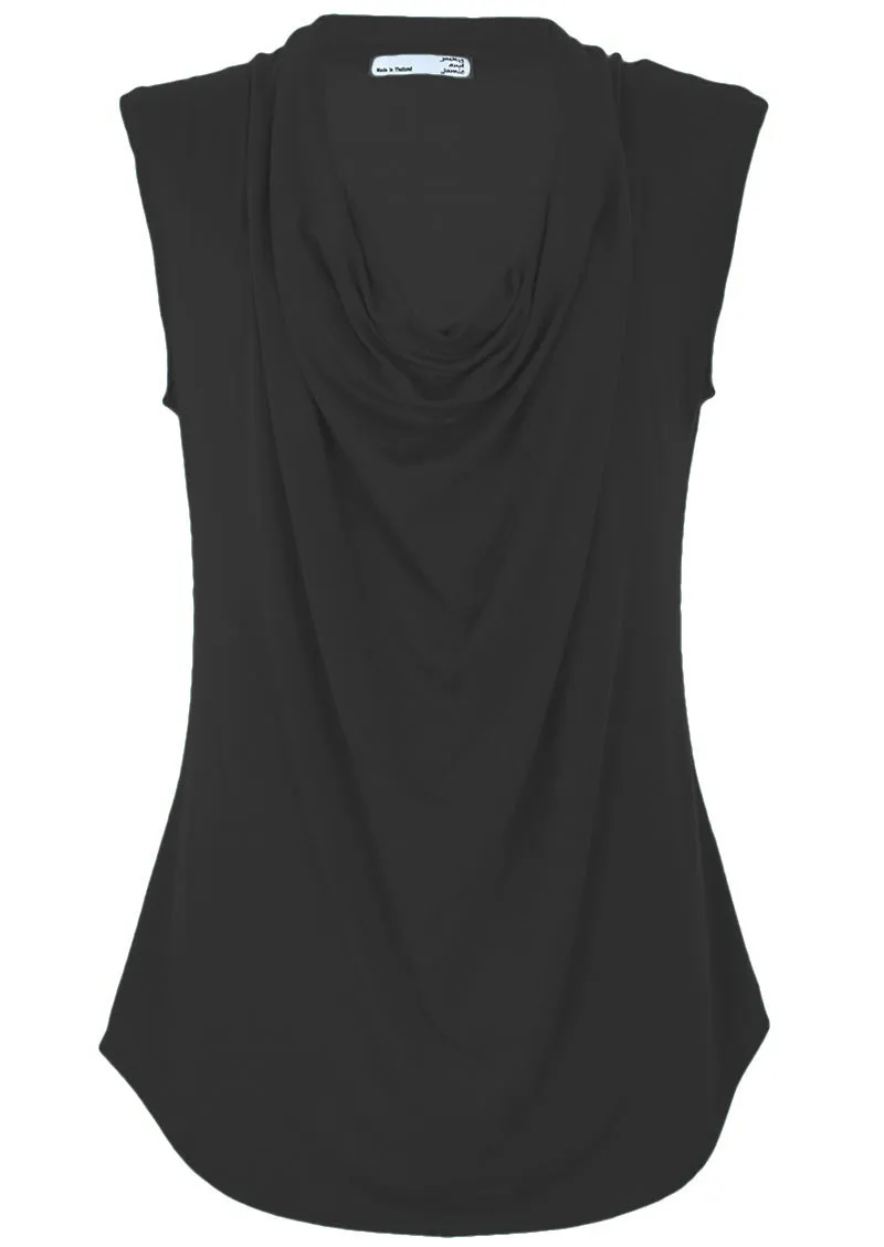 Cowl Neck Top Black