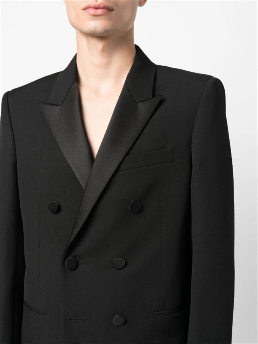 DOUBLE-BREASTED WOOL BLAZER