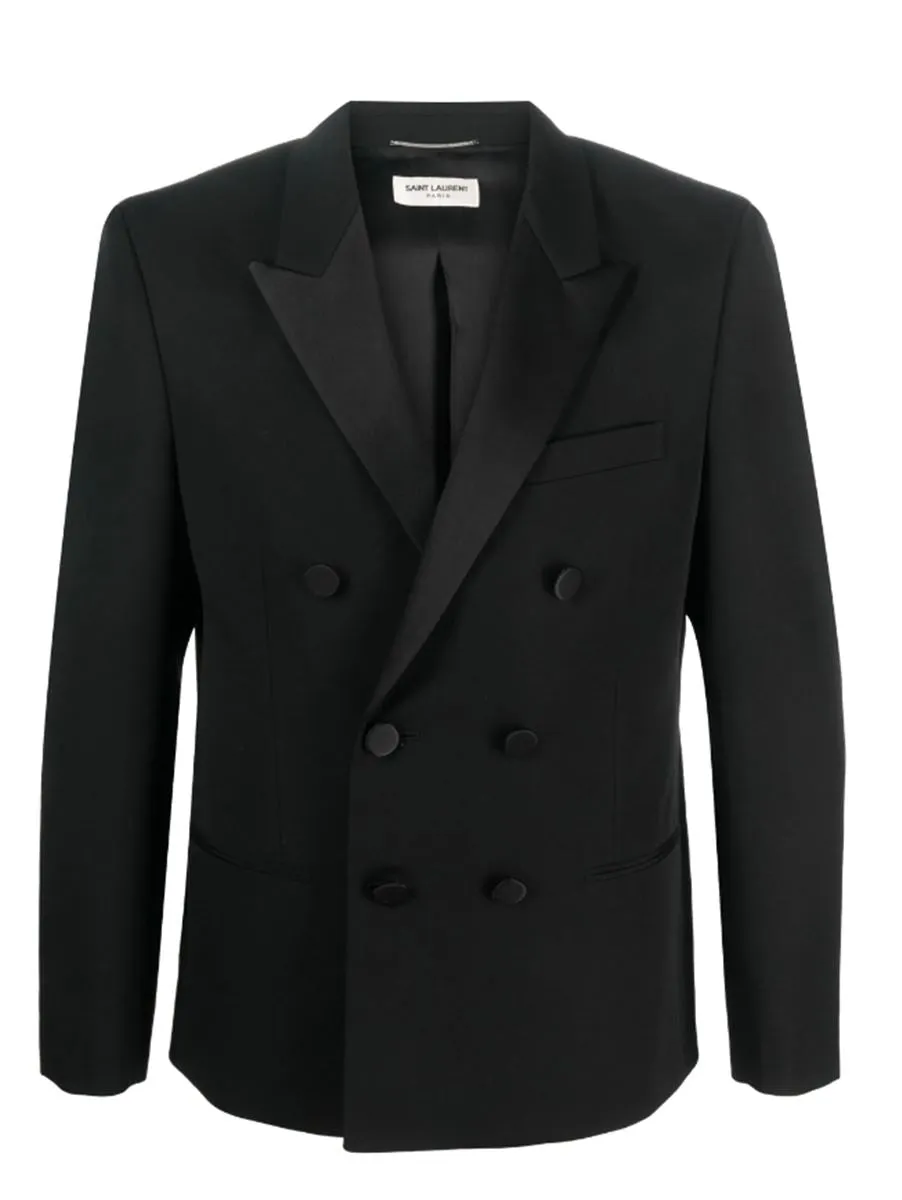 DOUBLE-BREASTED WOOL BLAZER