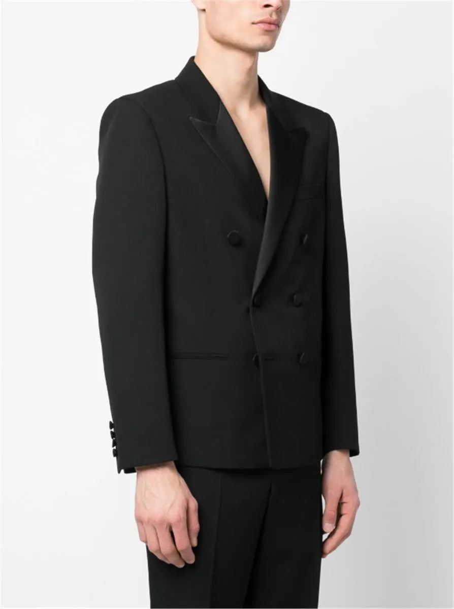 DOUBLE-BREASTED WOOL BLAZER