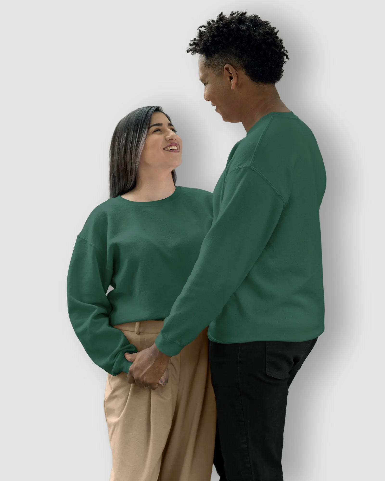 Drop Shoulder Sweatshirt: Emerald Green kg