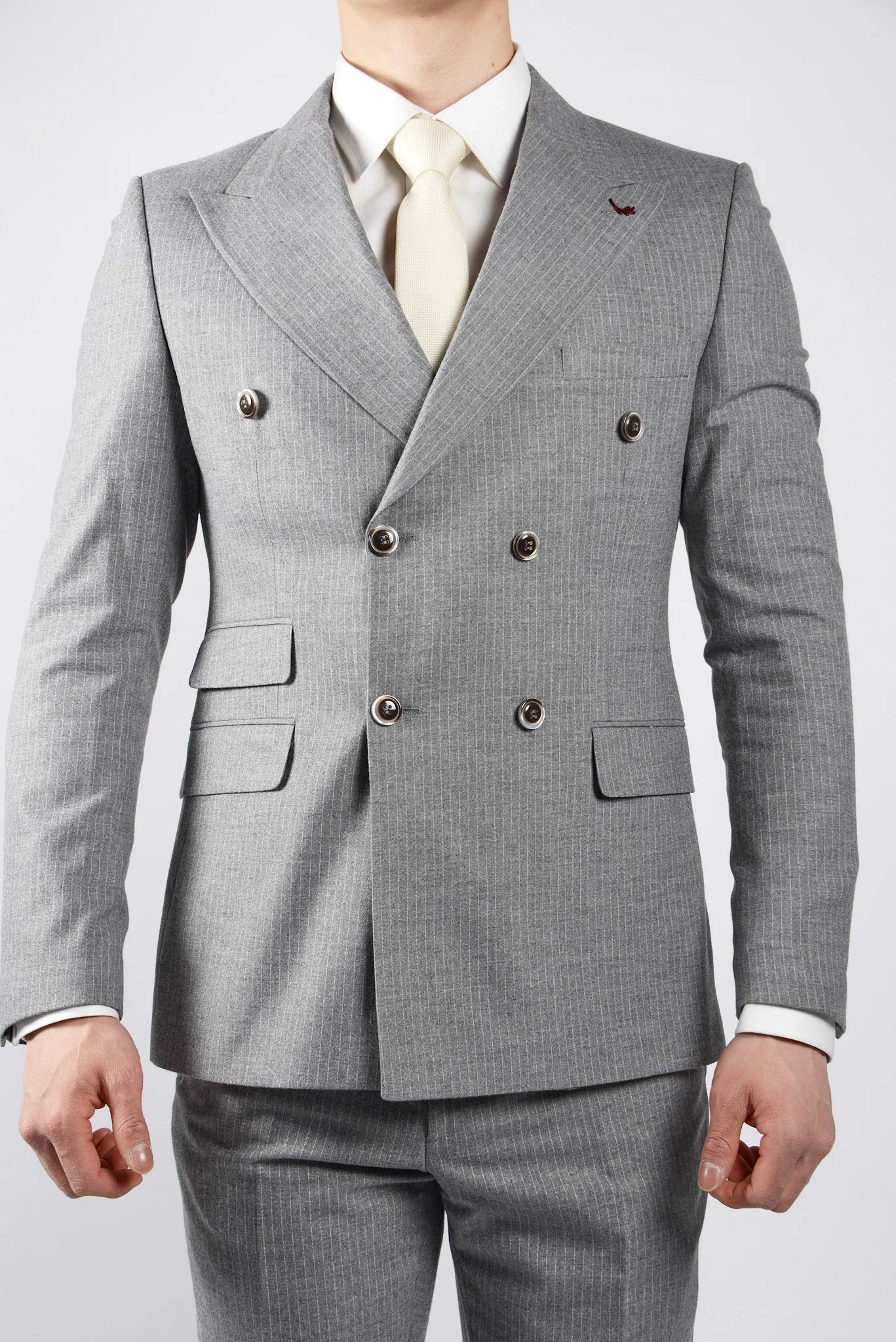 EURO PINSTRIPE BRUSHED DB BLAZER