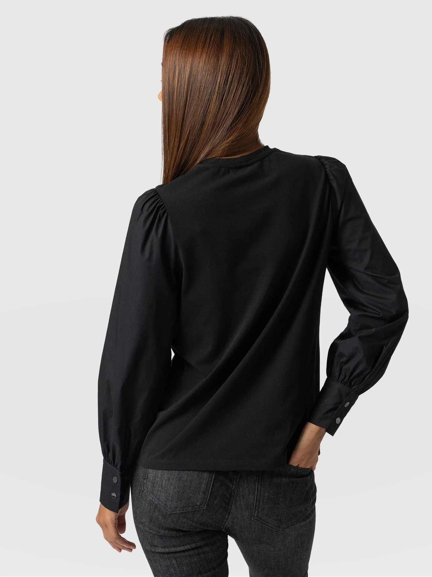 Eva Mock Shirt - Black