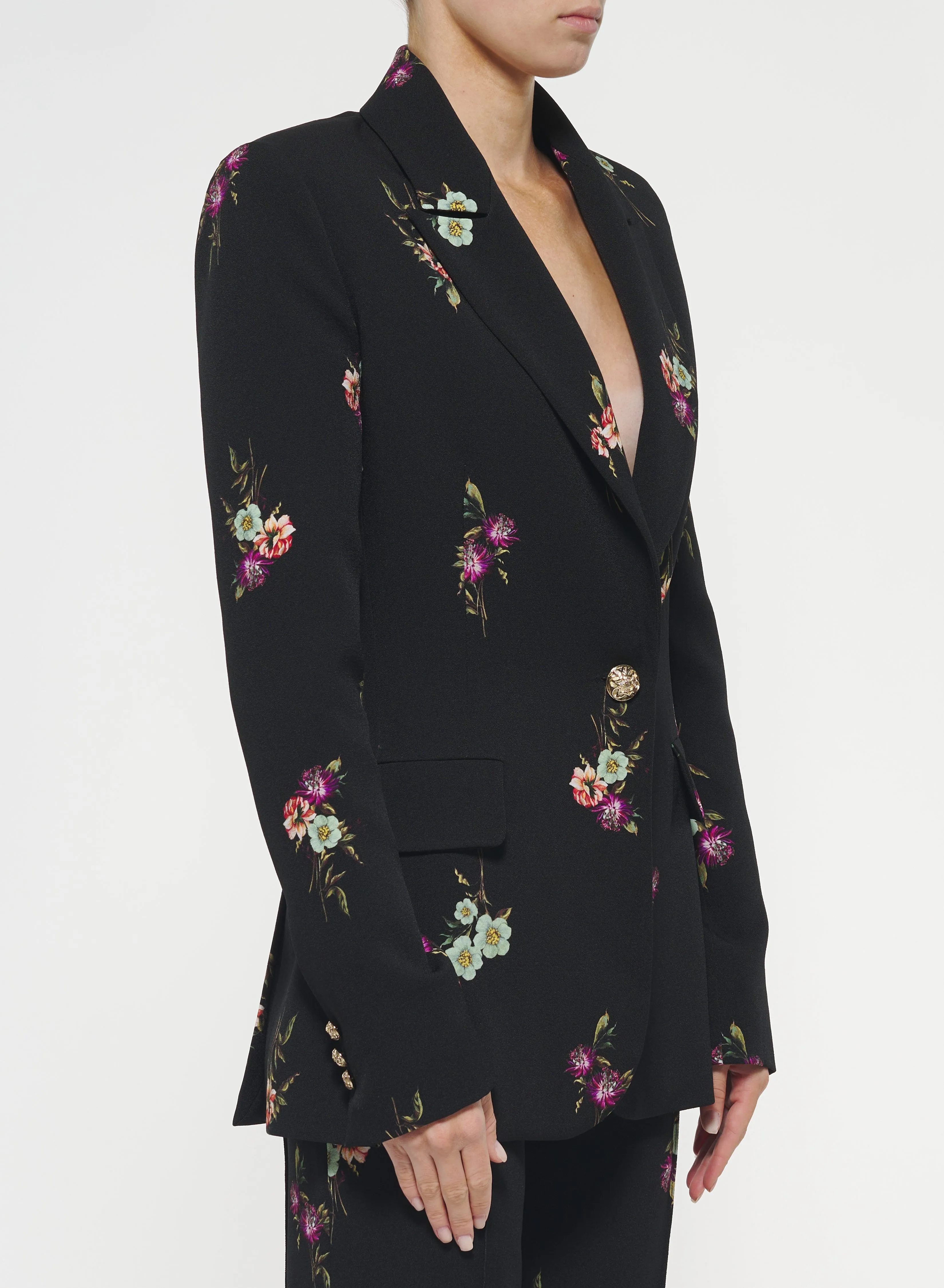 Floral Print Blazer