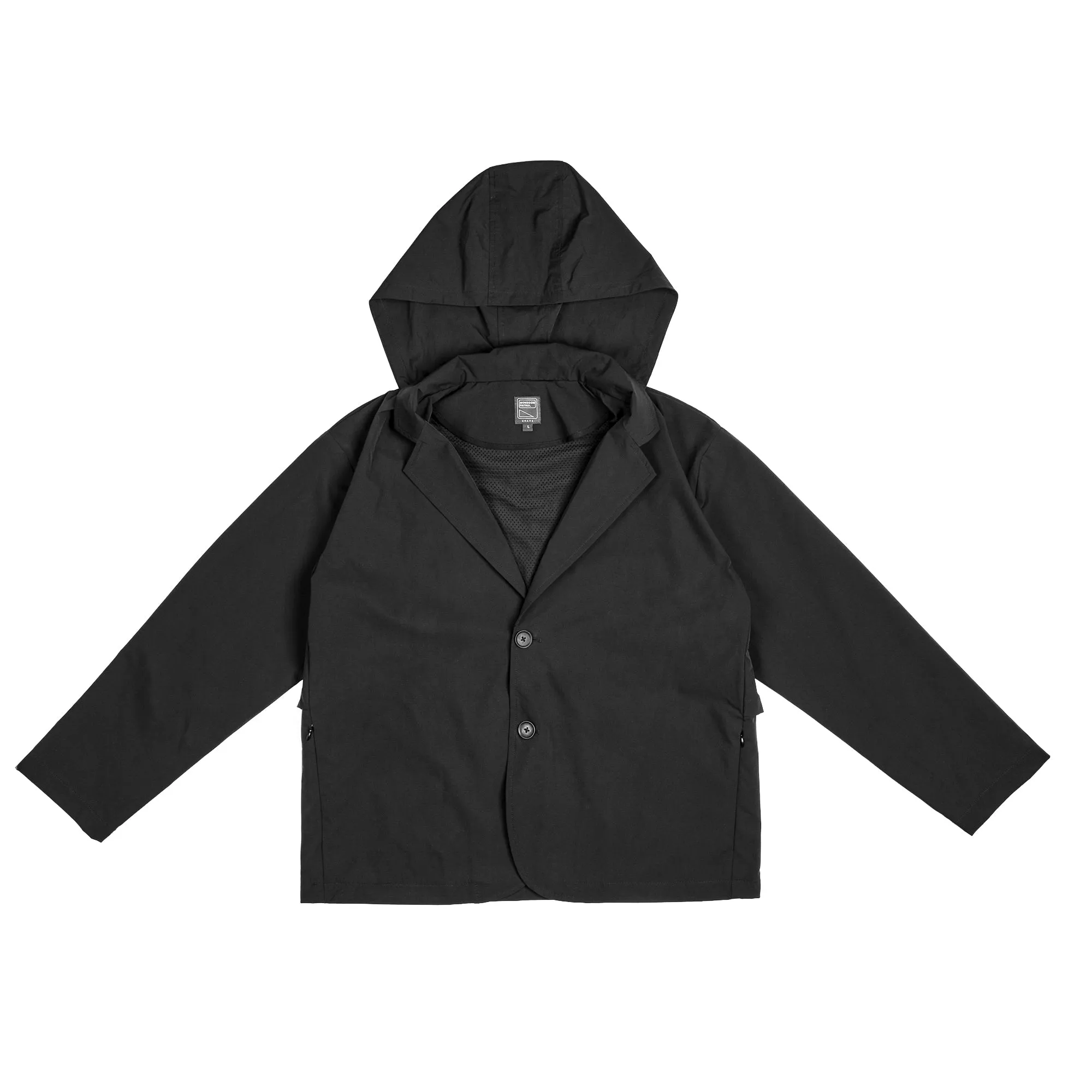   Graye Hooded Blazer 'Black'