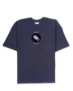 I Need Space Drop Shoulder Crew Neck: Navy Blue