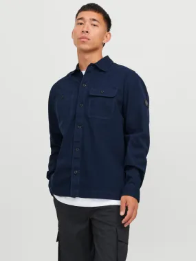 Jack & Jones Ben Classic Long Sleede Overshirt -NAVY BLAZER