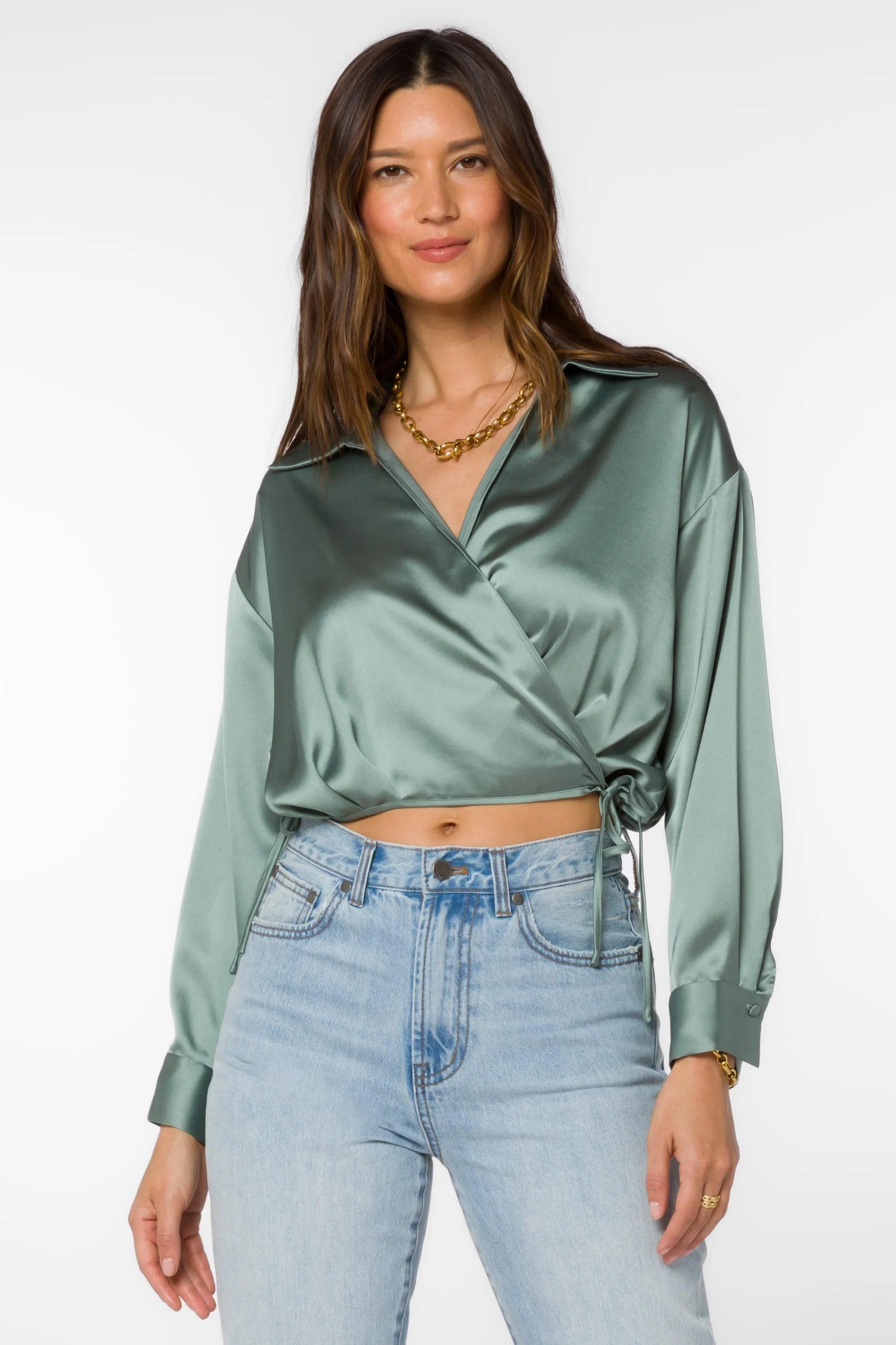 Jaden Basil Blouse