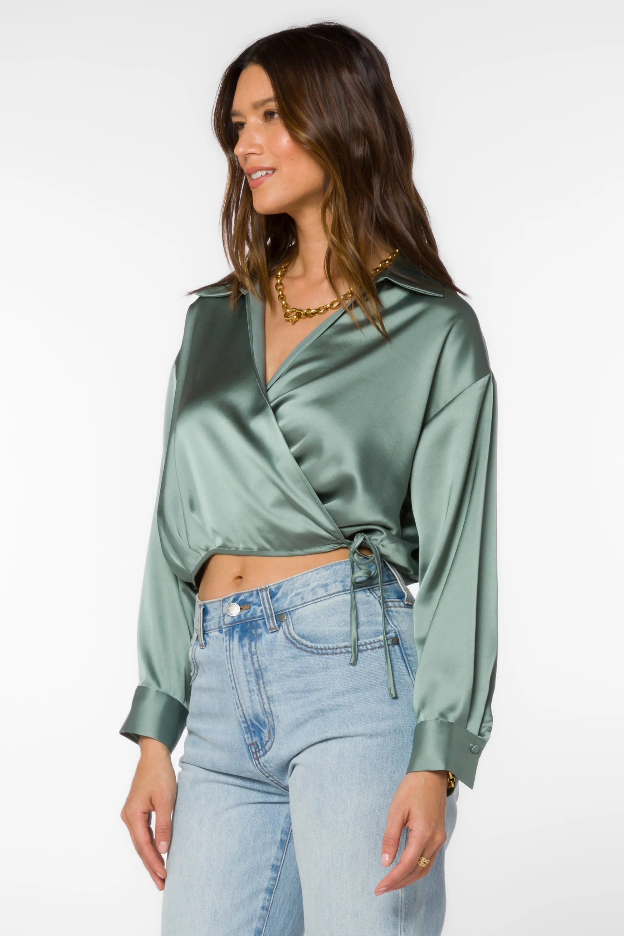 Jaden Basil Blouse