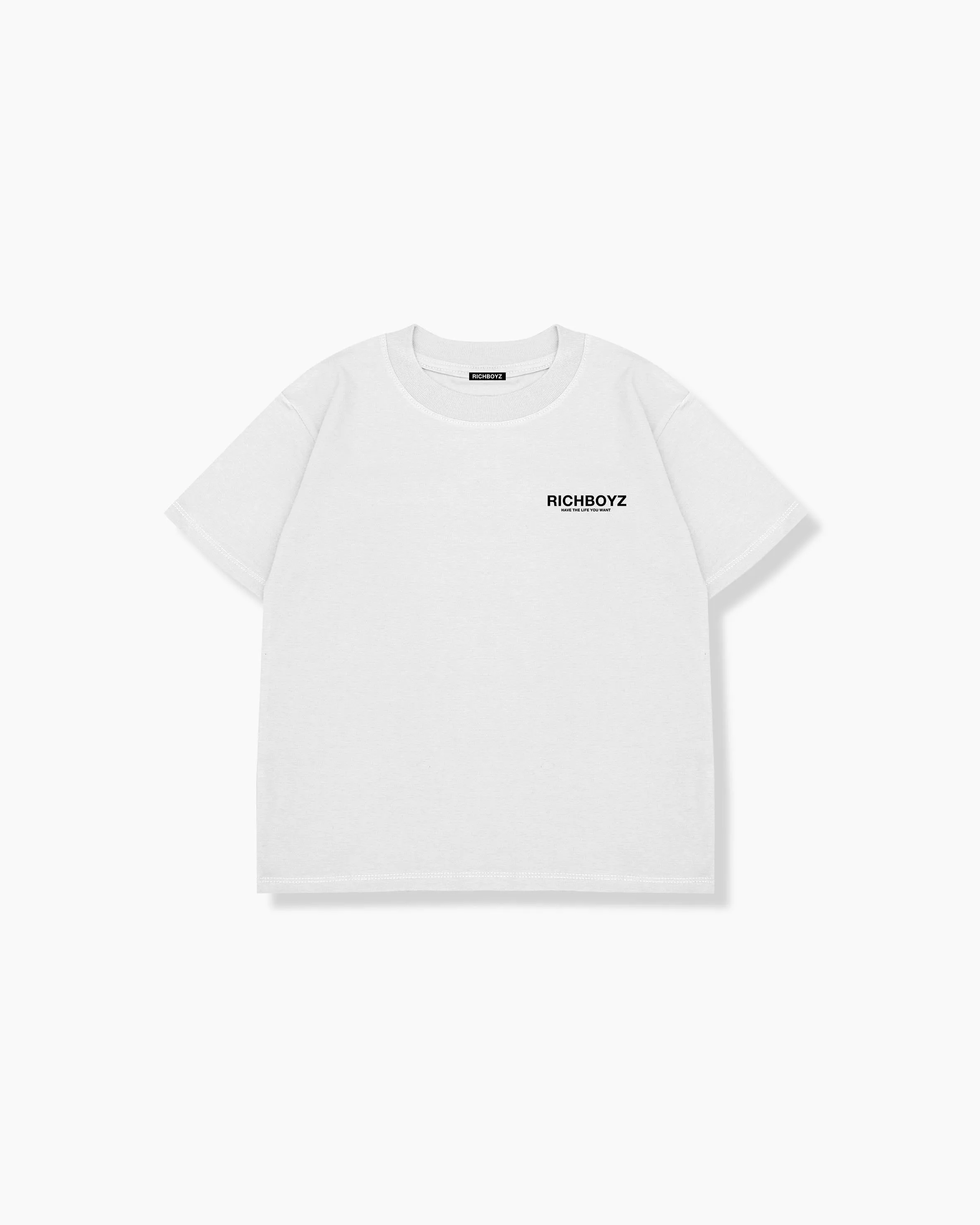 KIDZ RELAXED DROP SHOULDER TEE - CLASSIC WHITE