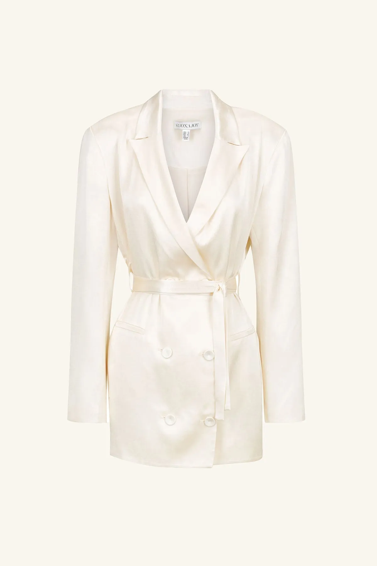 LA LUNE BLAZER DRESS - CREAM