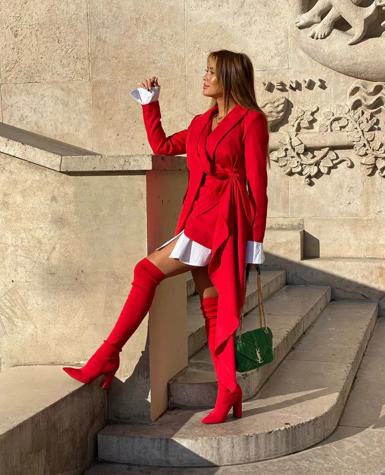 LA ROJA MINI DRESS BLAZER