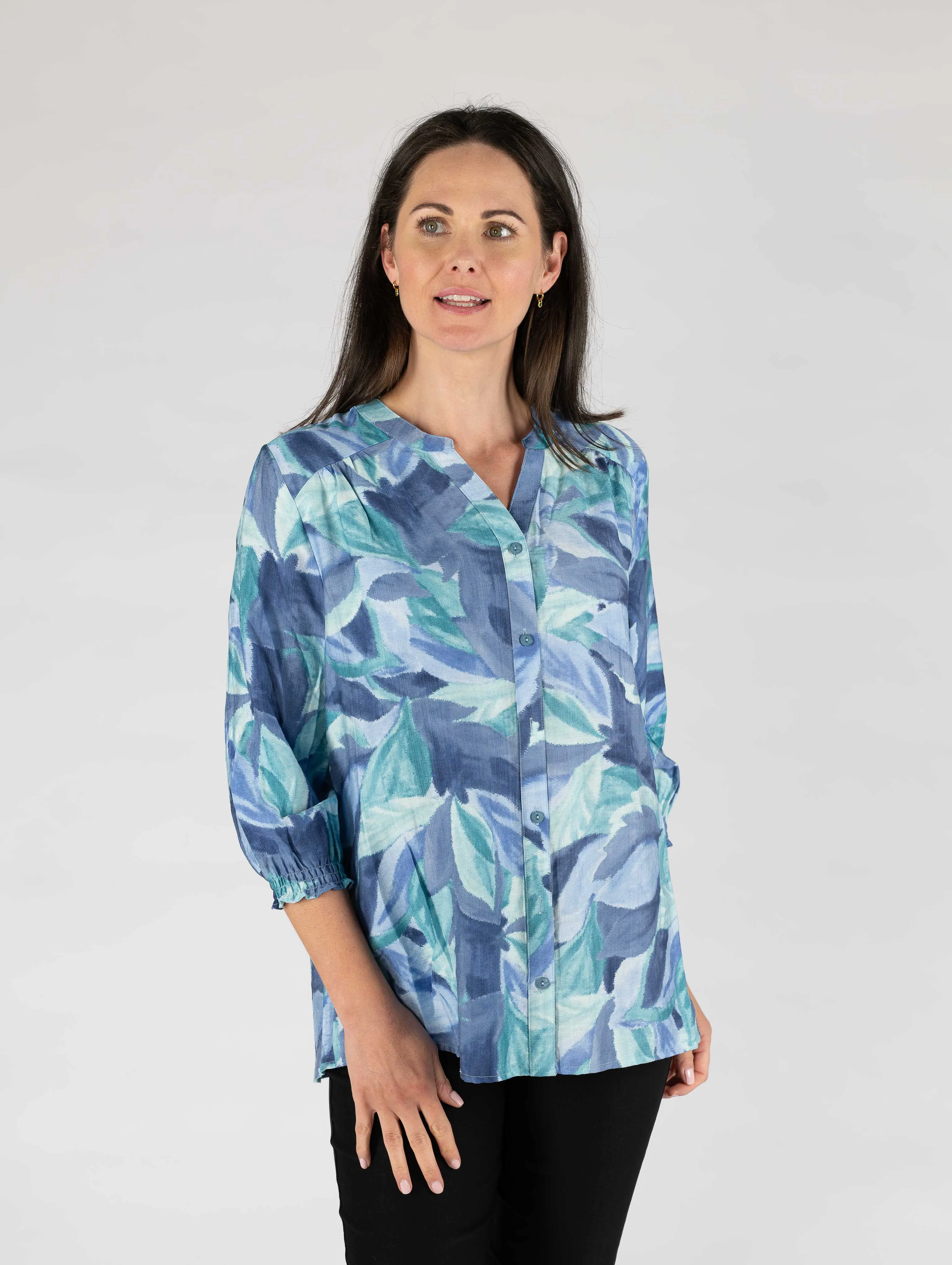 Leaf Print Blouse