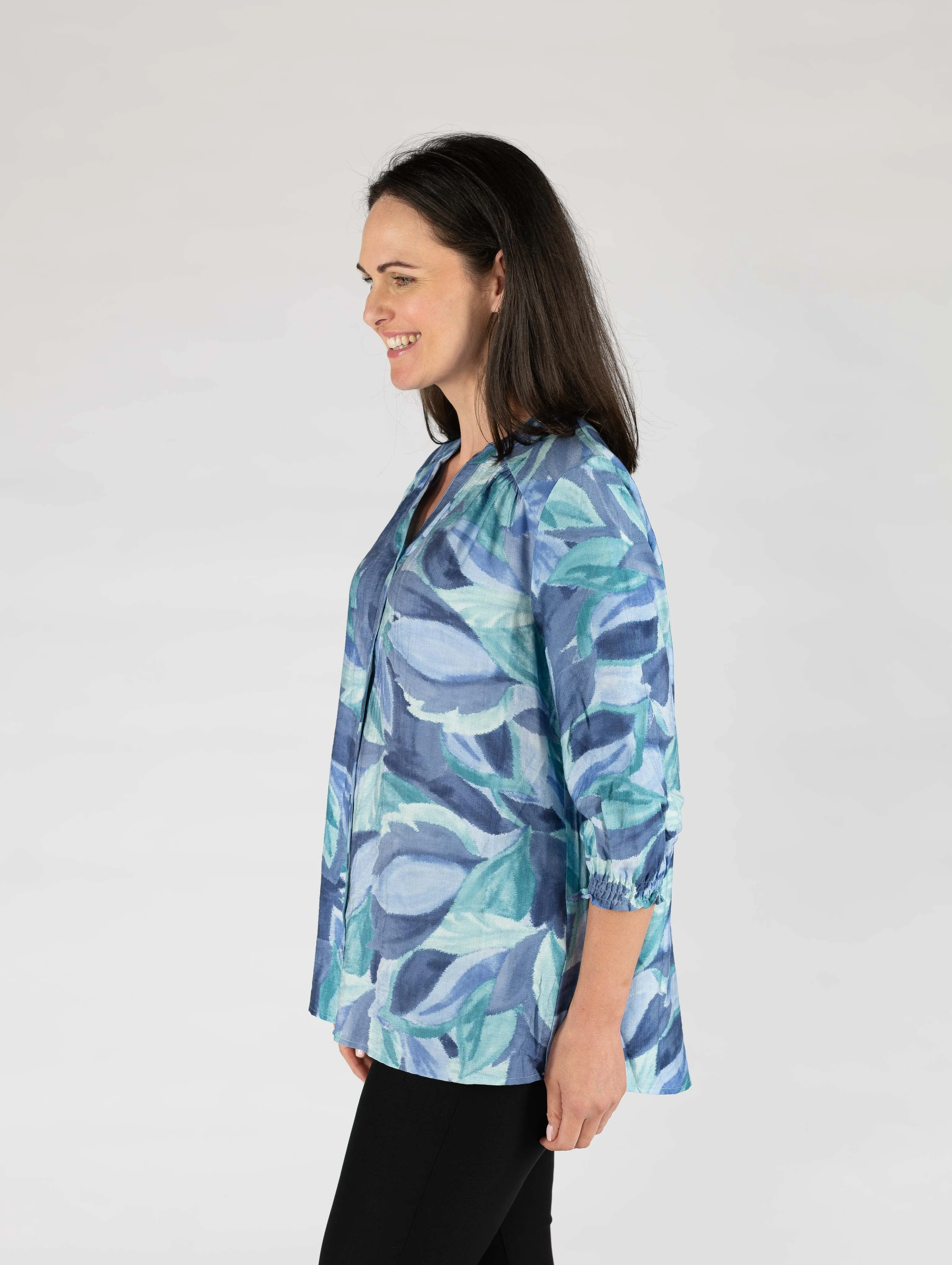 Leaf Print Blouse