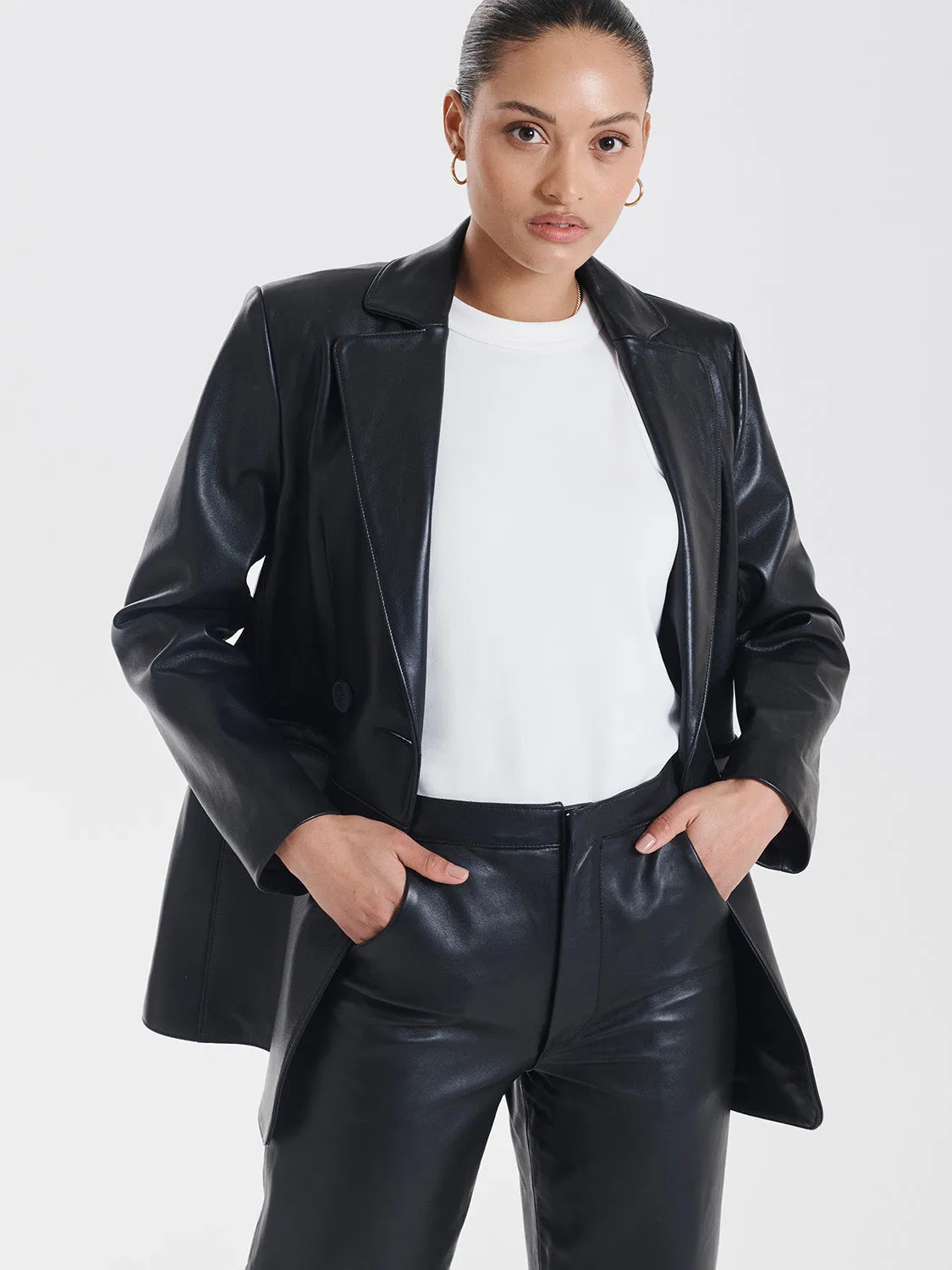 Leather Blazer