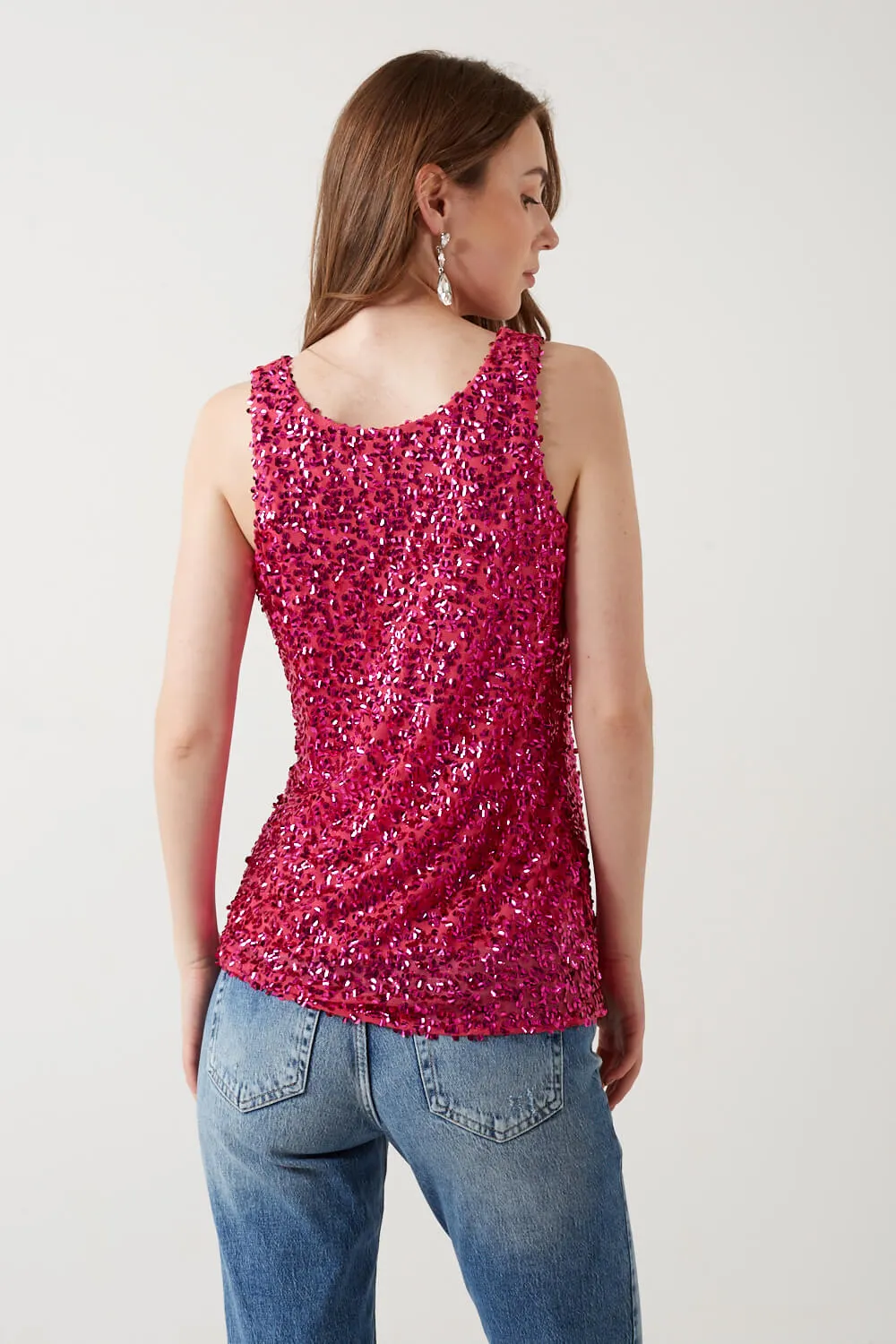 Marc Angelo Sequin Tank Top