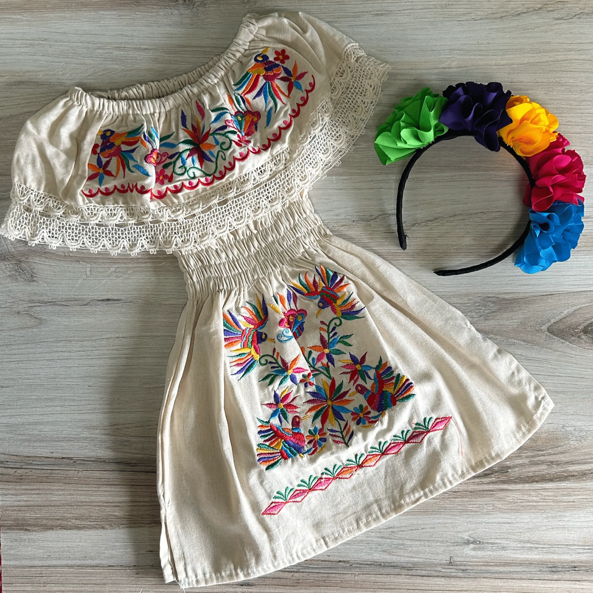 Mexican Girl Off Shoulder Dress - Otomi