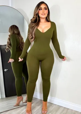 Never Basic Jumpsuit Olive