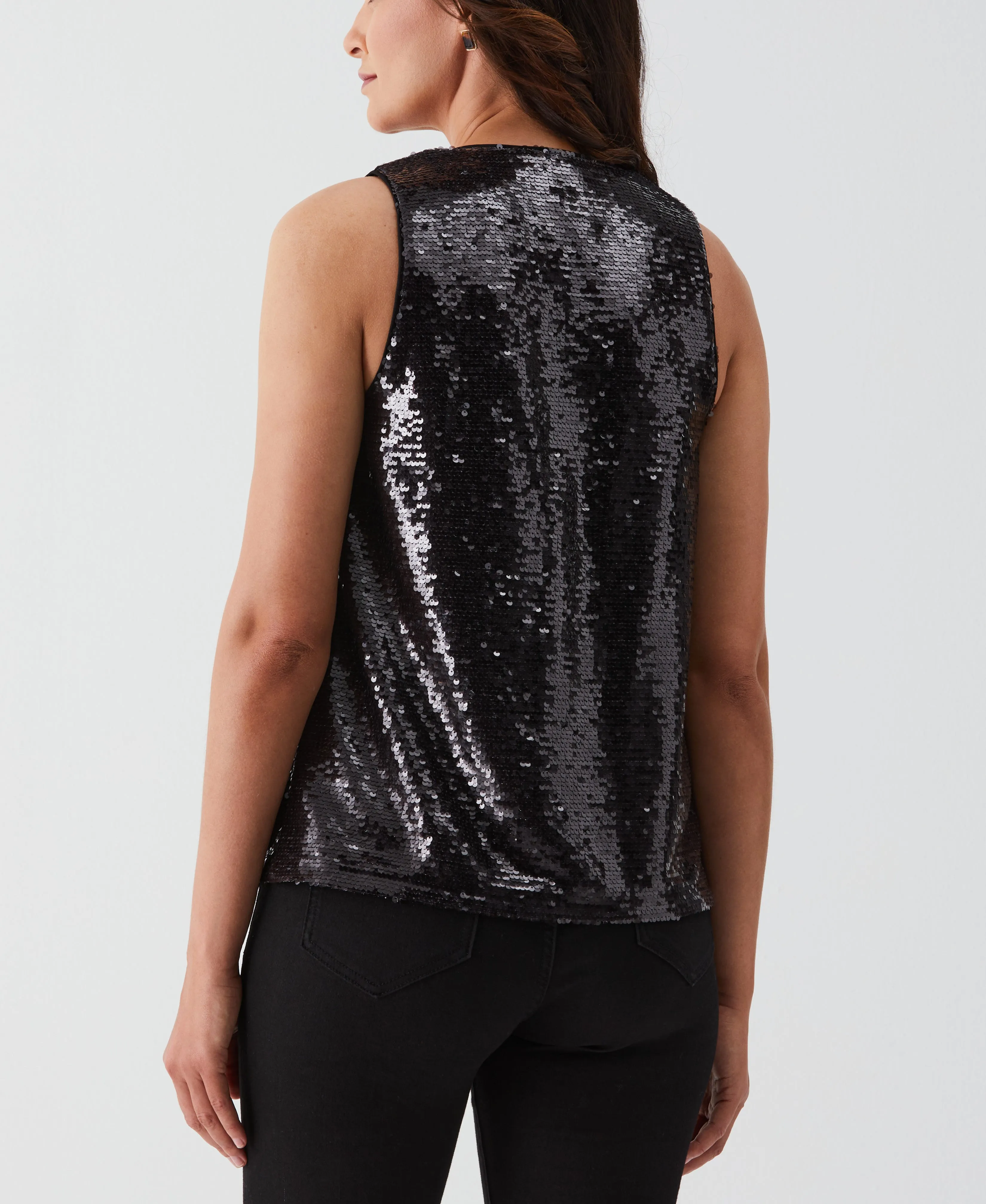 Petite Sequin Tank Top