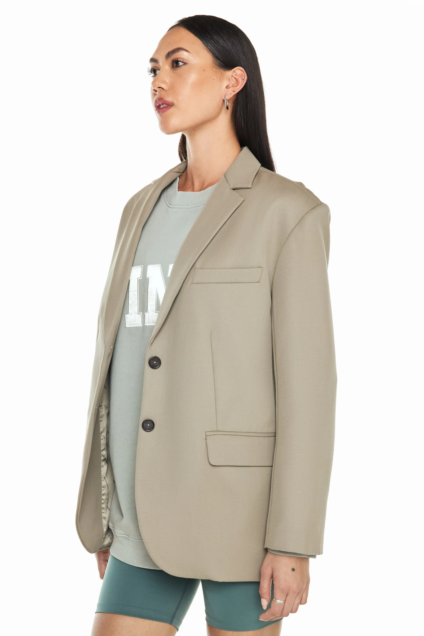 Quinn Blazer - Green Khaki