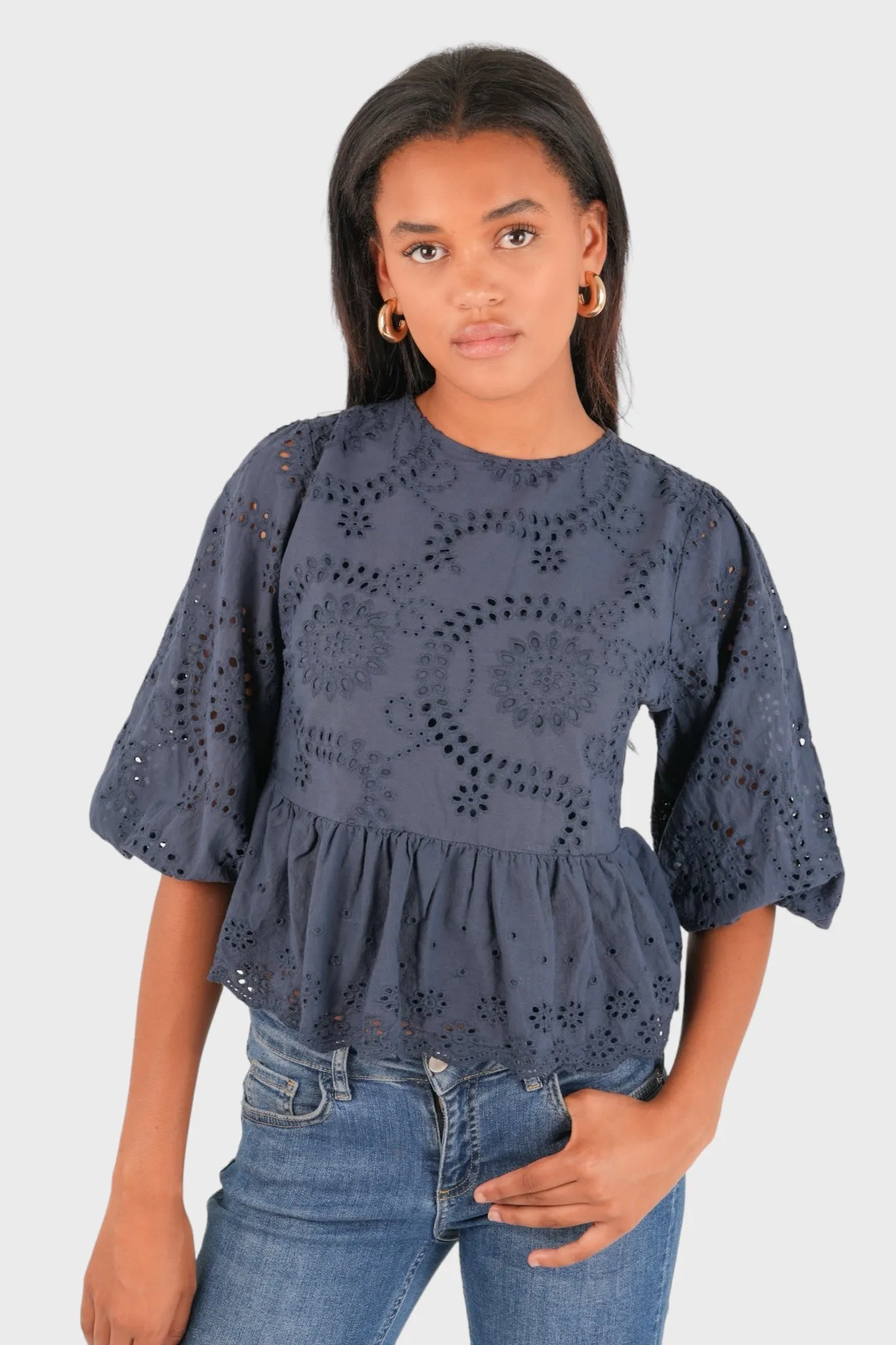 "Dazzle" blouse navy