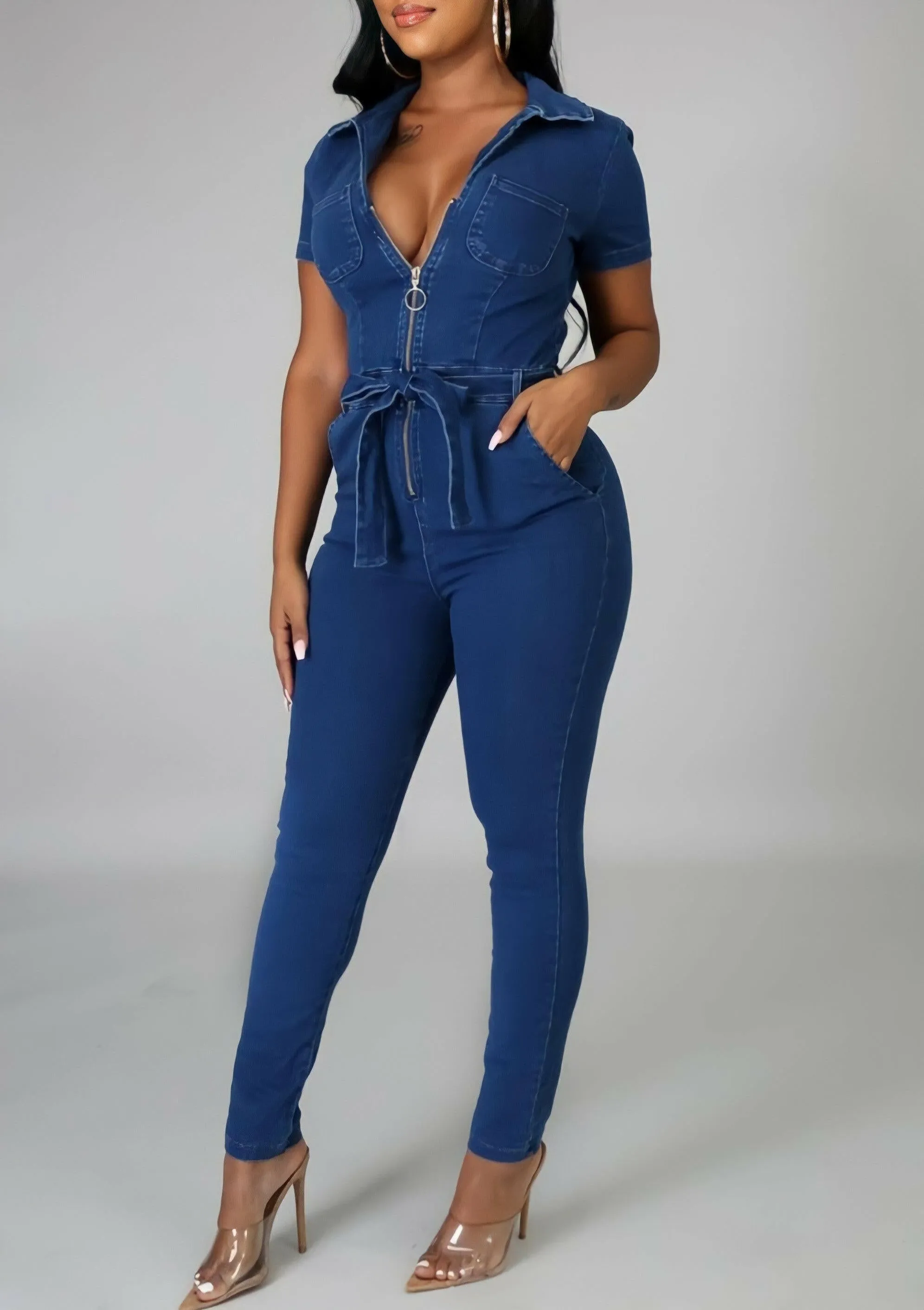 "Tayla" Denim Jumpsuit