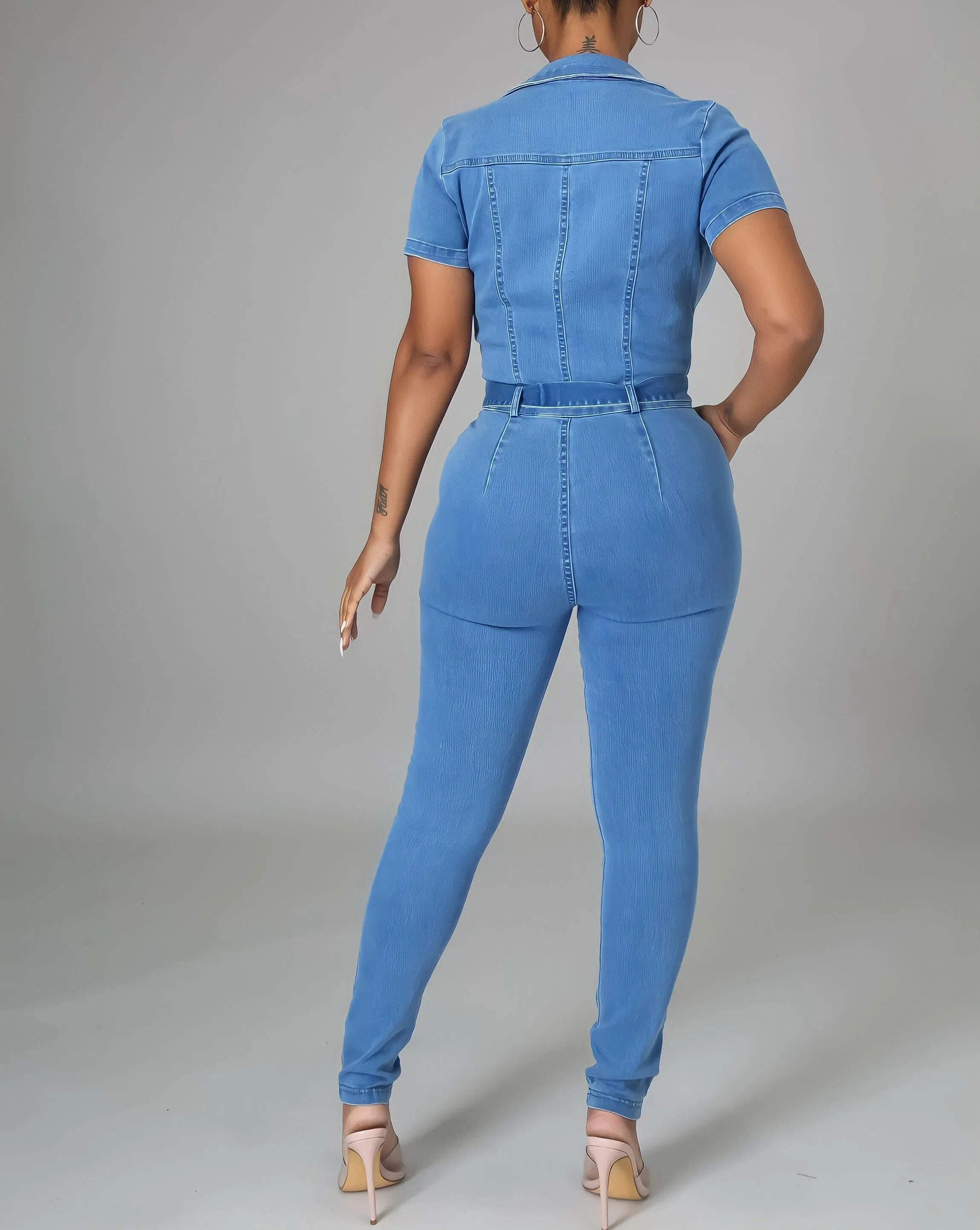 "Tayla" Denim Jumpsuit