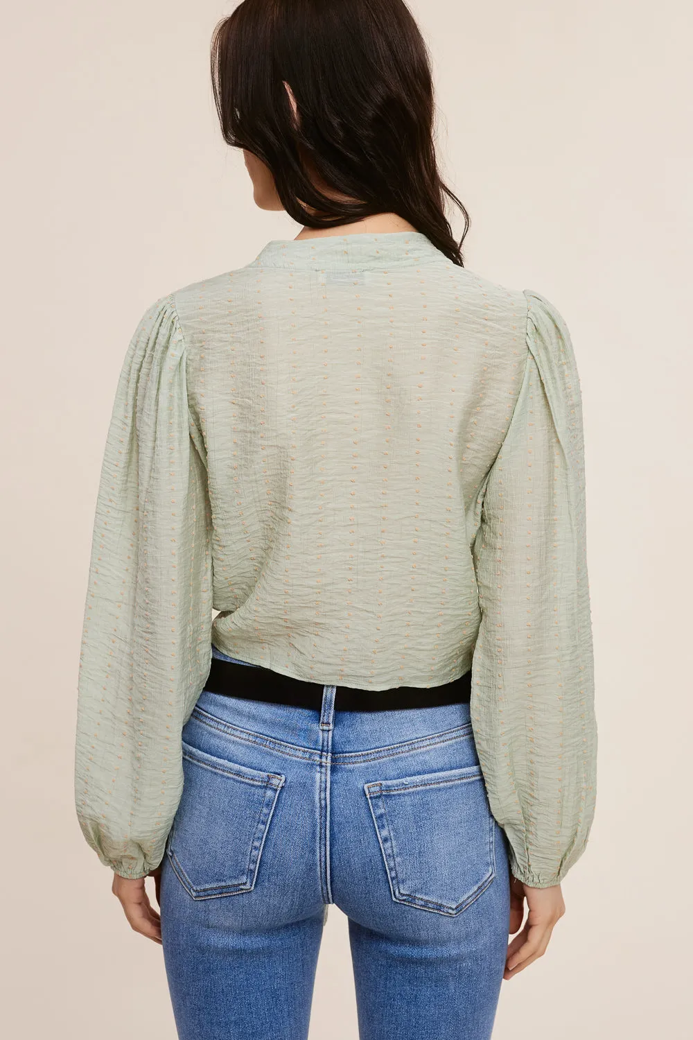 Sage Cropped Blouse