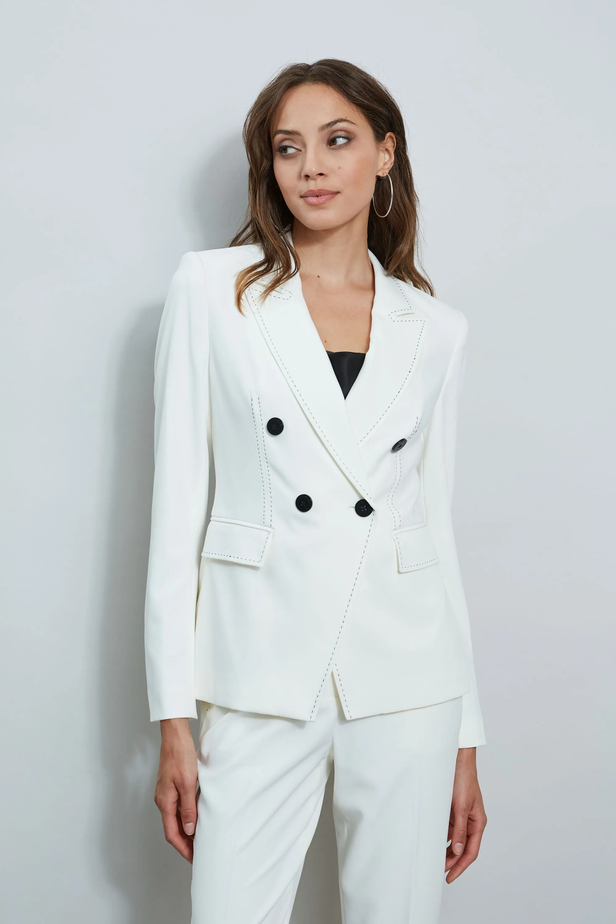 Stitch Double Breasted Blazer