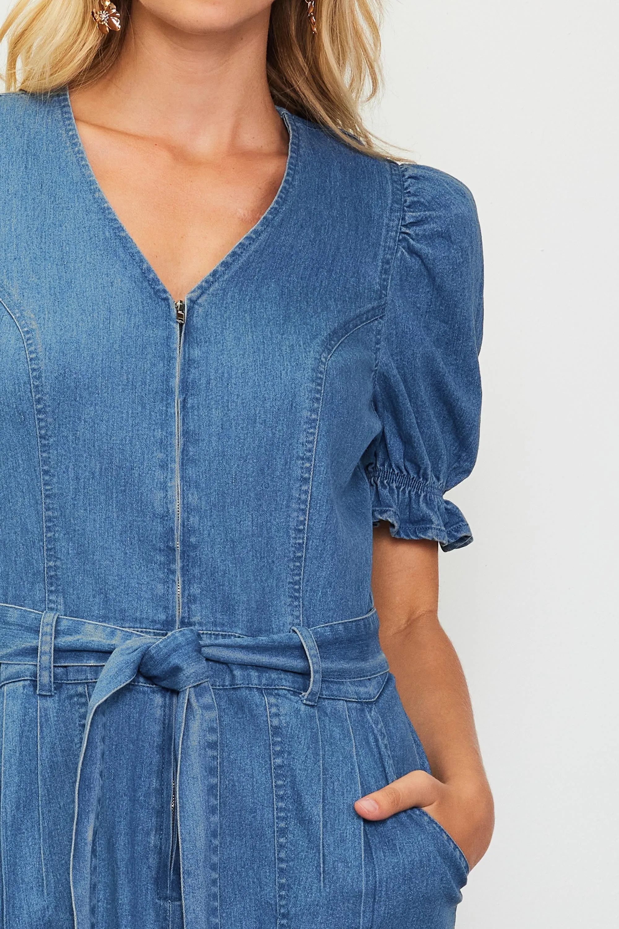 The Sutton Denim Jumpsuit