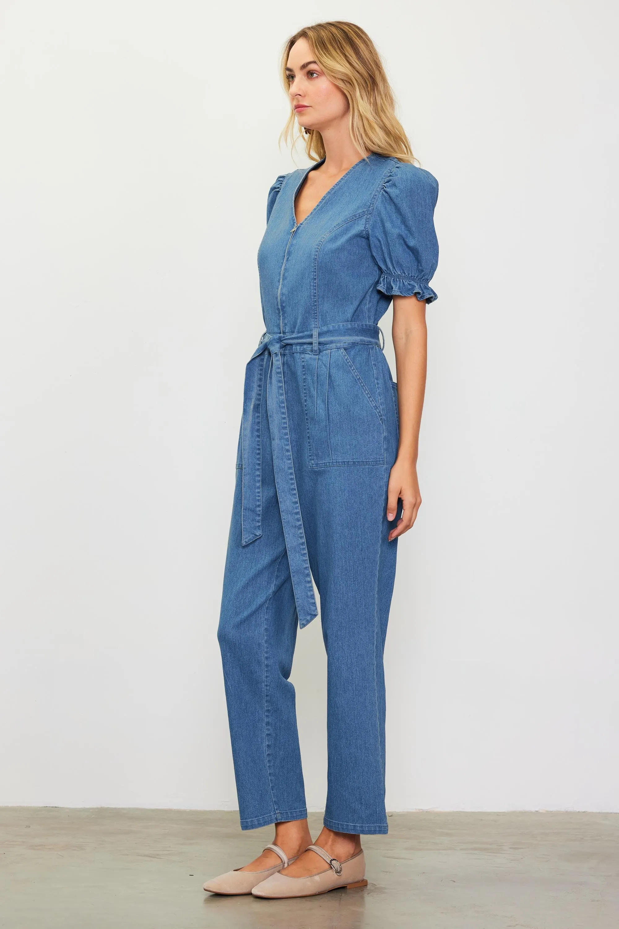 The Sutton Denim Jumpsuit