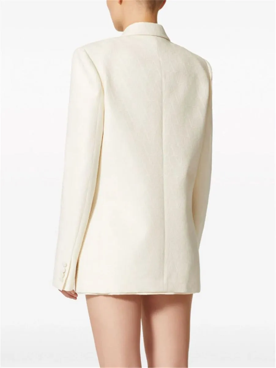 TOILE ICONOGRAPHE SINGLE-BREASTED BLAZER