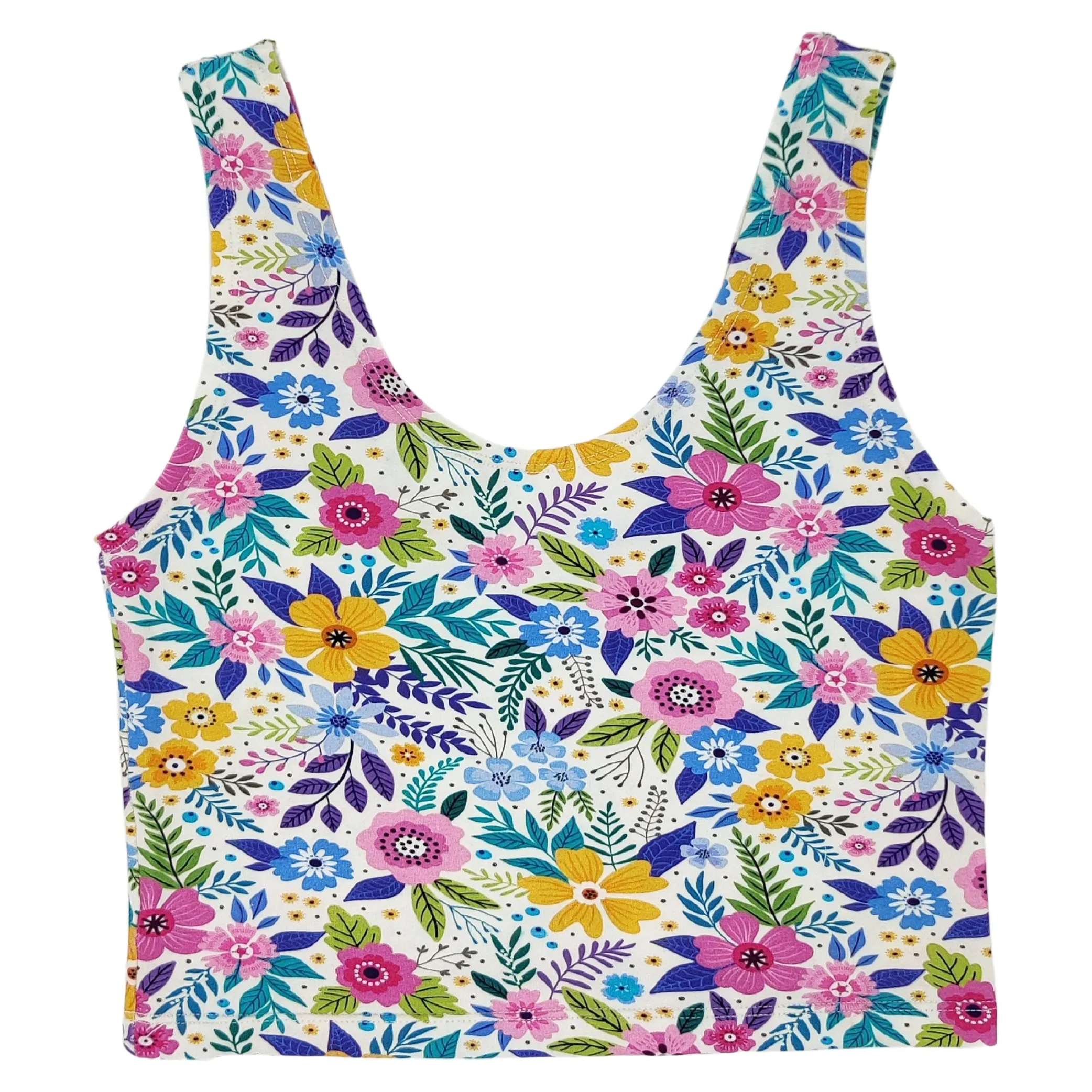 Wildflower Organic Cotton Cropped Tank Top